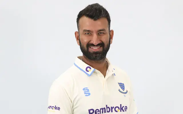 Cheteshwar Pujara, the captain, exclaimed with joy after a fantastic century for Sussex in the County Championship, "I hope to carry on from here."