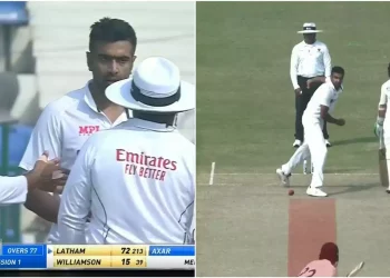 Spinner Ravichandran Ashwin of Team India expresses his support for umpire Nitin Menon following his decision on Steve Smith's runout.