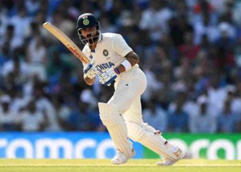 'Relieved' following WI vs. IND. During the first Test, Virat Kohli relaxes after blasting his third boundary in 160 deliveries.