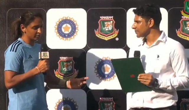 When a broadcaster greets Harmanpreet Kaur, the India captain gives a scathing response, according to Jemimah Rodrigues' viral video.