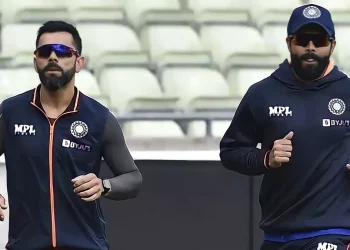 Prior to the Asia Cup, Virat Kohli and Ravindra Jadeja work arduously in the nets.