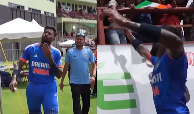 WI vs. IND 2023: Hardik Pandya's heartwarming gesture following the third Twenty20 match triumph