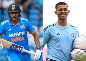 Netizens criticize Yashasvi Jaiswal and Shubman Gill for their performance in the pivotal fifth T20I, saying that they "fell to the overaggressive start again."