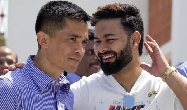 Sunil Chhetri and Rishabh Pant meet, and a Delhi Capitals photo goes viral
