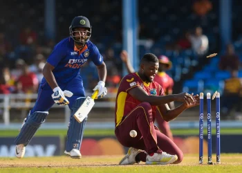 In the sixth WI versus IND T20I, Romario Shepherd explains the strategy that outwitted Sanju Samson: "The plan was to hit the wicket."