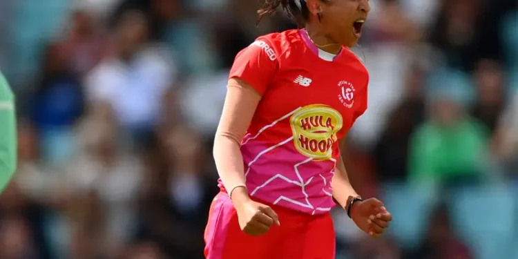 Shabnim Ismail is the second bowler in The Hundred Women 2023 history to record a hat trick.