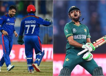 Controversy is caused by Fazalhaq Farooqi's last-over run out of Shadab Khan at the non-striker's end.