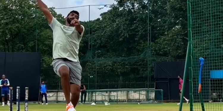 Before facing Ireland, Jasprit Bumrah bowls hard at the NCA nets and displays immaculate form.