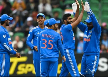 In the first T20I, which was disrupted by rain, India defeated Ireland by two runs using the DLS technique.