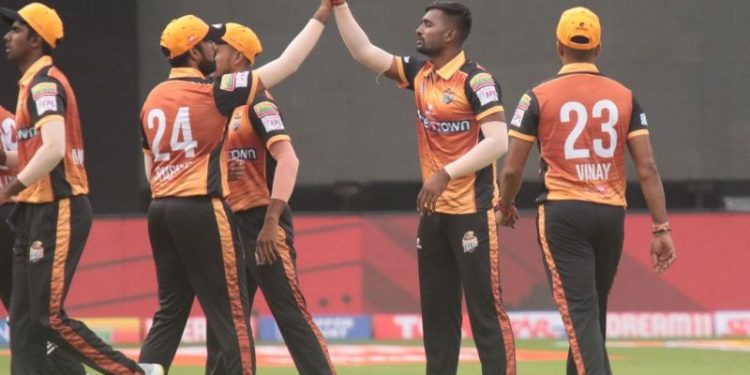 Hubli Tigers came out on top in a nail-biting match against Mysuru Warriors to win the Maharaja Trophy KSCA T20.