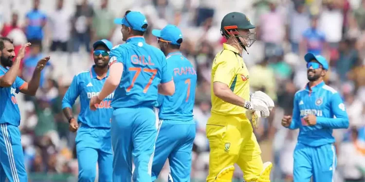 Mohammed Shami decimates Australia's batting order in the first ODI between India and Australia, as shown in today's video highlights
