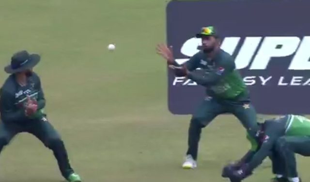 Pakistan fielders at the 2023 Asia Cup are ridiculed after losing catches against India in the Super 4 game.