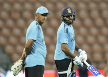 India prepares for its match against Pakistan during a rigorous indoor training session in Colombo for the 2023 Asia Cup