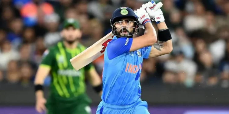 Asia Cup 2023: Commentators are stunned by Virat Kohli's original shot against Faheem Ashraf.