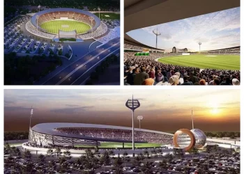 In Varanasi, PM Narendra Modi dedicates a $451 million cricket stadium with a Lord Shiva motif.