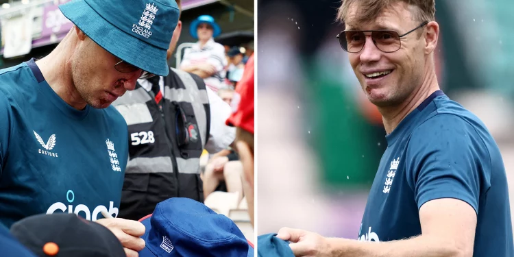 As Andrew Flintoff turns around, opportunity and challenge collide. Freddie clock wearing an England flag