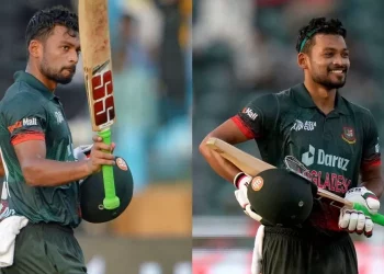 Najmul Hossain Shanto is out of the Asia Cup 2023 due to a hamstring injury.