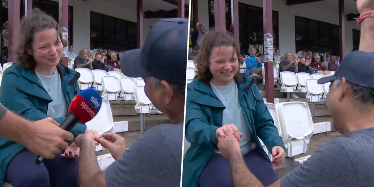 England Women and Sri Lanka Women: A fan makes a proposal during the game to amaze the audience ENG W against SL W: A fan makes a proposal during the game to amaze the audience