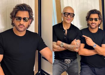 MS Dhoni wears new hairstyle inspired by fan art and rolls back the clock to evoke bygone eras.