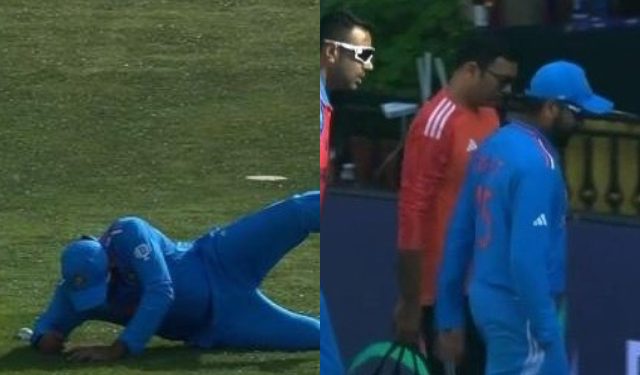 2023 ODI World Cup: Rohit Sharma wounds finger while diving, yells at Dharamsala outfield