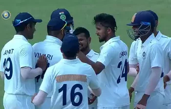 Review of Day 2 of the Irani Cup 2023: Vidhwath Kaverappa and Saurabh Kumar shook Saurashtra's batting lineup, and Arpit Vasavada kept the Ranji Champions in the game.