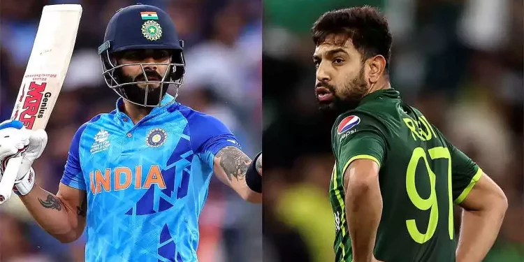 When Haris Rauf bowled to Virat Kohli in the practice nets, he remarked, "Feelt like he knew exactly where the ball was going to hit his bat."When Haris Rauf bowled to Virat Kohli in the practice nets, he remarked, "Feelt like he knew exactly where the ball was going to hit his bat."