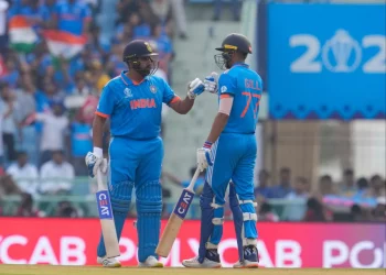 Why are Indian players wearing black armbands against England in the 2023 ODI World Cup?