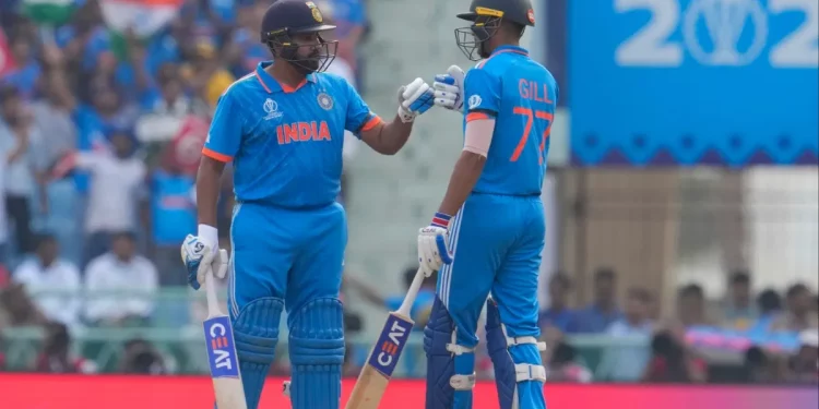 Why are Indian players wearing black armbands against England in the 2023 ODI World Cup?