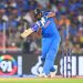 Shot of the Day: Rohit Sharma launches Matt Henry for a massive six in the second over of India vs. New Zealand's ODI World Cup 2023 match.