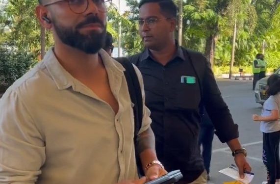 Virat Kohli travels to the Dharamshala Chinmaya Tapovan Ashram.