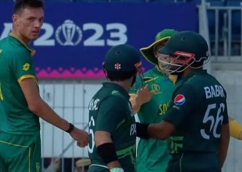 CWC 2023: During Pakistan vs. SA, Marco Jansen and Muhammad Rizwan argue verbally