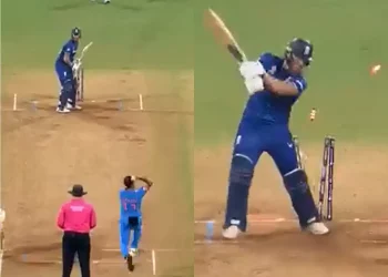 Ben Stokes and Jonny Bairstow are dismissed by Mohammed Shami in consecutive deliveries during the 2023 ODI World Cup, shocking England.