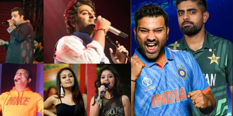 To perform live at the World Cup match between India and Pakistan are Arijit Singh, Shankar Mahadevan, Shreya Ghoshal, and more.
