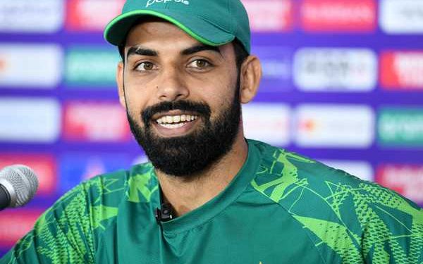 Why won't Shadab Khan participate in Australia's Group H match in the ICC World Cup 2023?