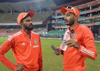 Ruturaj Gaikwad accepts Axar Patel's special challenge to deliver the match report in 60 seconds for IND vs. AUS.