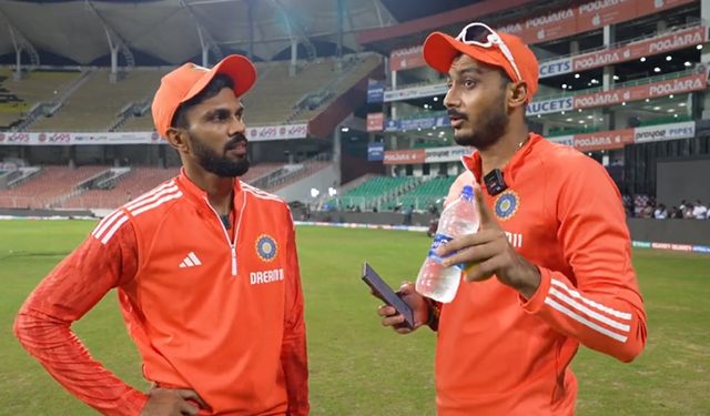 Ruturaj Gaikwad accepts Axar Patel's special challenge to deliver the match report in 60 seconds for IND vs. AUS.