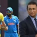 Sunil Gavaskar urges India to "just play your game" as they lead Australia to a massive score in the World Cup final.