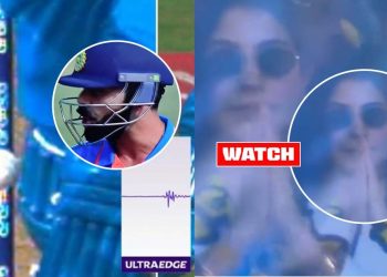 India vs. New Zealand: Anushka's response to Virat Kohli's DRS call goes viral