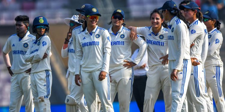 In a one-off test between India and England women, who said what?