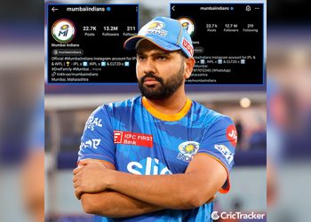 Within a day of Rohit Sharma being removed as captain, MI lost 4.5 lakh Instagram followers.