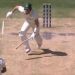 Earlier in the day, Australia skipper Pat Cummins created an unusual sight on the field when he drove the ball over covers and scored