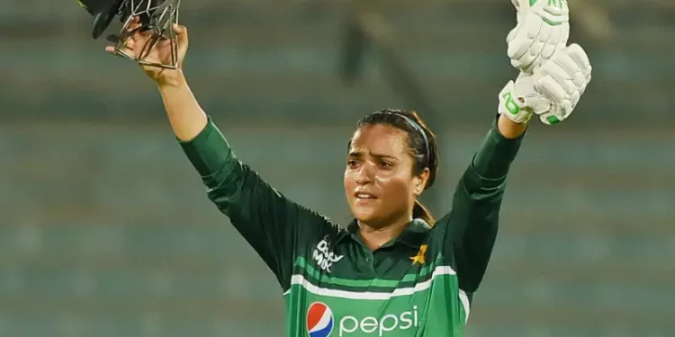 In the ICC Women's ODI Player Rankings, Sidra Ameen leaps.