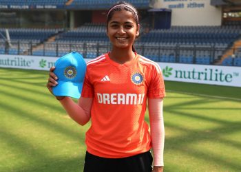 IND versus AUS: In Mumbai, Shreyanka Patil makes her debut for India.