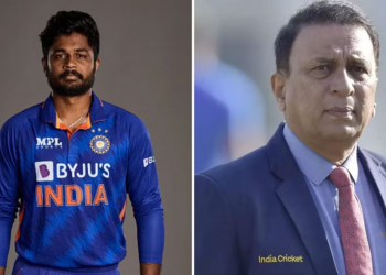 India scored 296/8 while batting first, thanks to a 108 from Sanju Samson in 114 balls. Indian cricket legend Sunil Gavaskar showered