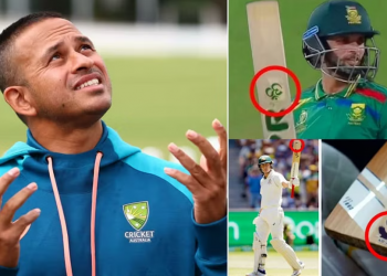 Usman Khawaja criticizes the ICC for permitting players' bats to have religious markings on them.