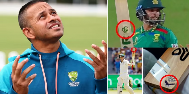 Usman Khawaja criticizes the ICC for permitting players' bats to have religious markings on them.