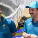 Mitchell Marsh talks about his new mustache, saying he's "trying to be like Heady."