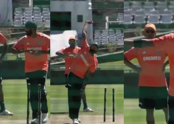 Jasprit Bumrah imitates Ravichandran Ashwin's bowling motion; the clip becomes popular