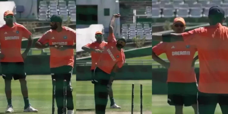 Jasprit Bumrah imitates Ravichandran Ashwin's bowling motion; the clip becomes popular