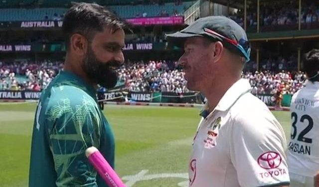 David Warner was heard greeting Pakistani players with "inshallah mashallah."
